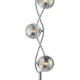 71211-003 Chrome 4 Light Floor Lamp with Smoked Mirrored Glasses