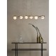 71212-003 Gold 6 Light over Island Fitting with Opal Glasses