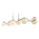 71212-003 Gold 6 Light over Island Fitting with Opal Glasses