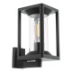 71216-003 Black Wall Lamp with Clear Glass