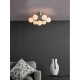 71259-003 Chrome 7 Light Flush with Opal Globe Glasses
