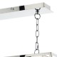 3768-003 Stainless Steel 3 Light over Island Fitting with Clear Glasses