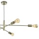 22864-003 Adjustable Antique Brass 6 Light Centre Fitting