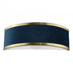 74714-003 Brushed Brass Wall Lamp with Navy Shade & Diffuser 74714-003 Brushed Brass Wall Lamp with Navy Shade & Diffuser