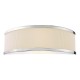 74715-003 Polished Chrome Wall Lamp with Ivory Shade & Diffuser