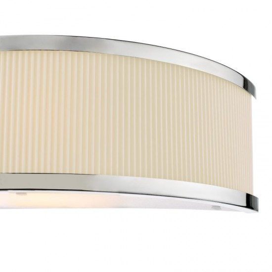 74715-003 Polished Chrome Wall Lamp with Ivory Shade & Diffuser