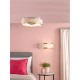 74715-003 Polished Chrome Wall Lamp with Ivory Shade & Diffuser