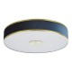 74720-003 Brushed Brass 6 Light Flush with Navy Shade & Diffuser