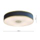 74720-003 Brushed Brass 6 Light Flush with Navy Shade & Diffuser