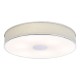 74721-003 Polished Chrome 6 Light Flush with Ivory Shade & Diffuser