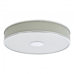 74721-003 Polished Chrome 6 Light Flush with Ivory Shade & Diffuser 74721-003 Polished Chrome 6 Light Flush with Ivory Shade & Diffuser