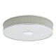 74721-003 Polished Chrome 6 Light Flush with Ivory Shade & Diffuser