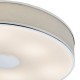 74721-003 Polished Chrome 6 Light Flush with Ivory Shade & Diffuser