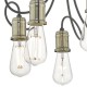 51973-003 Antique Brass & Black 5 Light Centre Fitting