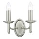 32070-003 Satin Chrome 2 Light Wall Lamp 32070-003 Satin Chrome 2 Light Wall Lamp