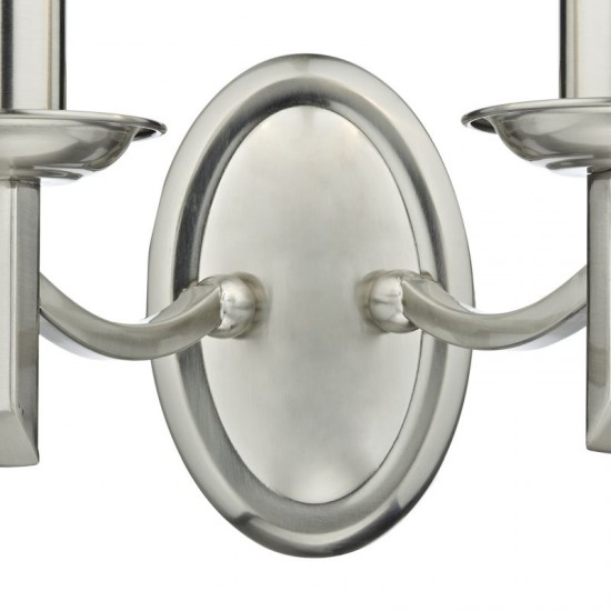 32070-003 Satin Chrome 2 Light Wall Lamp 32070-003 Satin Chrome 2 Light Wall Lamp