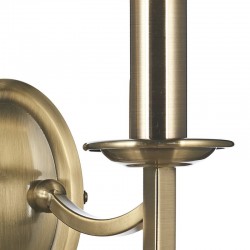 23512-003 Antique Brass 2 Light Wall Lamp