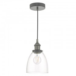 51980-003 Antique Chrome Pendant with Clear Glass 51980-003 Antique Chrome Pendant with Clear Glass