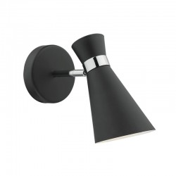 1306-003 Black & Chrome Wall Lamp 1306-003 Black & Chrome Wall Lamp
