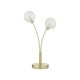 61640-003 Satin Brass 2 Light Table Lamp with Decorative Glasses