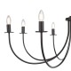 74731-003 Matt Black 8 Light Centre Fitting