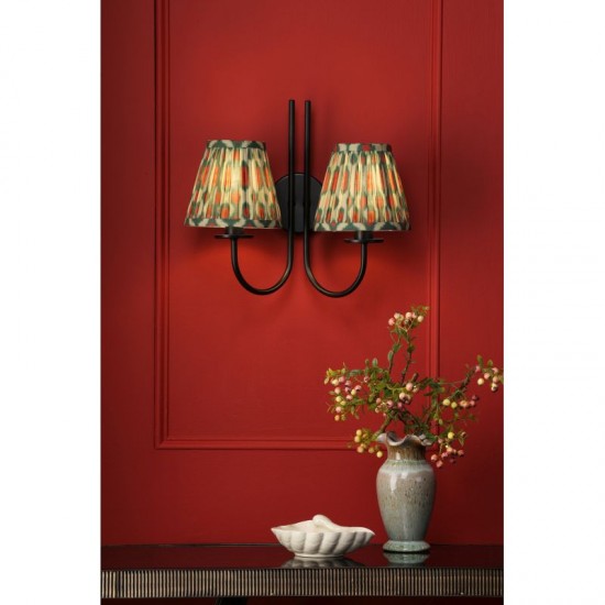 74734-003 Matt Black 2 Light Wall Lamp
