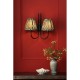 74734-003 Matt Black 2 Light Wall Lamp