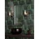 74750-003 Chrome Wall Lamp with Frosted & Ribbed Glass IP44