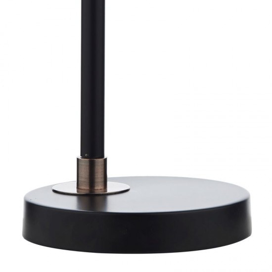 23534-003 Matt Black & Copper Desk Lamp