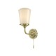 61646-003 Bathroom Antique Brass and Opal Glass Wall Lamp 61646-003 Bathroom Antique Brass and Opal Glass Wall Lamp