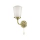 61646-003 Bathroom Antique Brass and Opal Glass Wall Lamp 61646-003 Bathroom Antique Brass and Opal Glass Wall Lamp