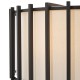 74753-003 Matt Black 4 Light Pendant with Ivory Linen Shade
