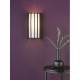74754-003 Matt Black Wall Lamp with Ivory Linen Shade