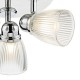 32107-003 Bathroom Chrome 3 Light Spotlights with Ribbed Glasses