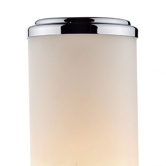 4298-003 Bathroom Chrome Wall Lamp with Frosted Glass