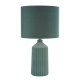 74562-003 Green Big Table Lamp with Green Cotton Shade