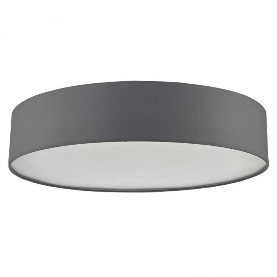 52000 003 Grey Fabric With Diffuser 6 Light Ceiling Lamp 80