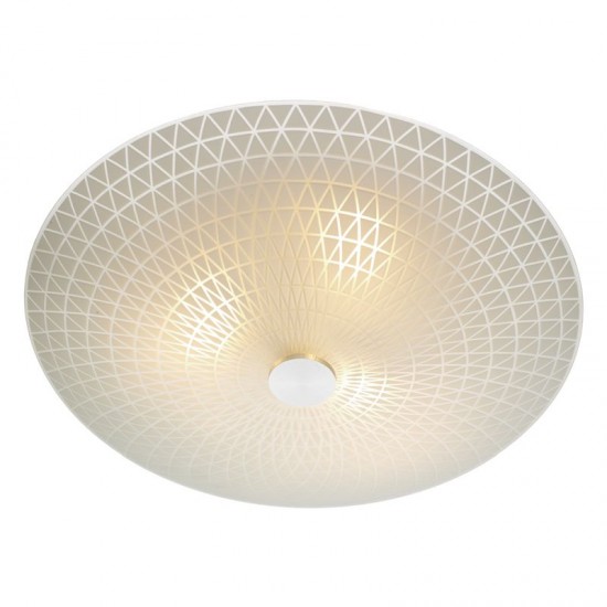 4367-003 Flush with Decorative Opal Glass 4367-003 Flush with Decorative Opal Glass