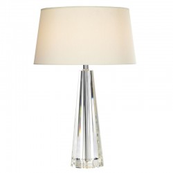 4514-003 Crystal Table Lamp with Cream Shade 4514-003 Crystal Table Lamp with Cream Shade
