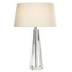4514-003 Crystal Table Lamp with Cream Shade