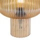 74774-003 Amber Ribbed Glass Table Lamp