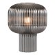 74775-003 Smoked Ribbed Glass Table Lamp