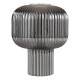 74775-003 Smoked Ribbed Glass Table Lamp