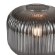 74775-003 Smoked Ribbed Glass Table Lamp