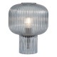 74776-003 Blue Ribbed Glass Table Lamp