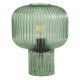 74788-003 Green Ribbed Glass Table Lamp