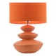 71163-003 Orange Ceramic Table Lamp