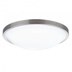 4796-004 Satin Chrome Flush with White Diffuser 4796-004 Satin Chrome Flush with White Diffuser