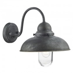 4698-003 Outdoor Aged Aluminium Wall Lamp with Clear Glass  4698-003 Outdoor Aged Aluminium Wall Lamp with Clear Glass