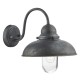 4698-003 Outdoor Aged Aluminium Wall Lamp with Clear Glass